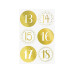 Heyda Adventskalender Set 18 x 9.7 x 6 cm, Gold/Natur/Weiss Heyda Adventskalender Set 18 x 9.7 x 6 cm, Gold/Natur/Weiss