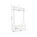 Songmics Garderobe mit Schuhablage 92 x 173 x 41 cm, Beige