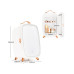 Rio Beauty-Kühlschrank mit Spiegel FRBM Weiss Rio Beauty-Kühlschrank mit Spiegel FRBM Weiss