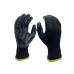 FTM Arbeitshandschuh Polyester, M, Schwarz, 12 Stück