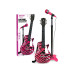 Bontempi Rockgitarre mit Standmikrofon Pink Bontempi Rockgitarre mit Standmikrofon Pink