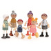 Spielba Holzspielwaren Biegepüppchen Familie aus Holz mit Kleidern Spielba Holzspielwaren Biegepüppchen Familie aus Holz mit Kleidern
