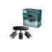 Philips Wyatt Aufbauspot 3x, rund ohne Leuchtmittel GU10, schwarz