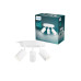Philips Wyatt Aufbauspot 3x, rund ohne Leuchtmittel GU10, weiss