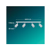 Philips Wyatt Aufbauspot 4x, ohne Leuchtmittel GU10, weiss