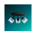 Philips Horen Aufbauspot 3x rund ohne Leuchtmittel GU10, schwarz