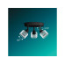 Philips Horen Aufbauspot 3x rund ohne Leuchtmittel GU10, schwarz
