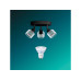 Philips Horen Aufbauspot 3x rund ohne Leuchtmittel GU10, schwarz