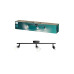 Philips Horen Aufbauspot 3x Balken ohne Leuchtmittel GU10, schwarz