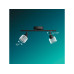 Philips Horen Aufbauspot 4x, ohne Leuchtmittel GU10, schwarz