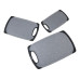 Kesper Schneidebrett-Set Kunststoff Grau mit Saftrille