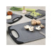 Kesper Schneidebrett-Set Kunststoff Grau mit Saftrille