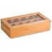 Kesper Teebeutel-Box Bambusholz Kunststoff Braun 10 Fächer Kesper Teebeutel-Box Bambusholz Kunststoff Braun 10 Fächer
