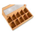 Kesper Teebeutel-Box Bambusholz Kunststoff Braun 10 Fächer Kesper Teebeutel-Box Bambusholz Kunststoff Braun 10 Fächer