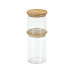 Kesper Vorratsglas 1.2 l mit Bambusdeckel Transparent Braun