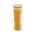 Kesper Vorratsglas Glas 1.8 l mit Bambusdeckel Braun Rund