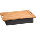Kesper Knietablett Bambus mit Kissen Grau 45 x 31 x 8 cm Kesper Knietablett Bambus mit Kissen Grau 45 x 31 x 8 cm