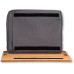 Kesper Knietablett Bambus mit Kissen Grau 45 x 31 x 8 cm Kesper Knietablett Bambus mit Kissen Grau 45 x 31 x 8 cm