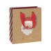 Stewo Geschenktasche Weihnachtsmann/Streifen