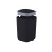 relaxdays Tischabfalleimer 1.5 l, Schwarz/Grau