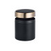 relaxdays Tischabfalleimer 1.5 l, Schwarz/Gold
