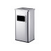 relaxdays Standaschenbecher Silber