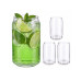 relaxdays Highball-Glas 480 ml, 4 Stück, Transparent relaxdays Highball-Glas 480 ml, 4 Stück, Transparent