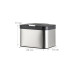 relaxdays Biomüllsammler 4.5 l, Schwarz/Silber