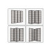 relaxdays Paravent Schwarz/Weiss relaxdays Paravent Schwarz/Weiss