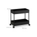 relaxdays Küchenwagen Servierwagen 39.5 x 38 x 21.5 cm, Schwarz relaxdays Küchenwagen Servierwagen 39.5 x 38 x 21.5 cm, Schwarz