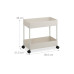 relaxdays Küchenwagen Rollwagen 39.5 x 38 x 21.5 cm, Weiss relaxdays Küchenwagen Rollwagen 39.5 x 38 x 21.5 cm, Weiss