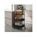 relaxdays Rollregal 45 x 77 x 34 cm, Schwarz relaxdays Rollregal 45 x 77 x 34 cm, Schwarz