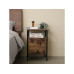 relaxdays Nachttisch 40 x 61 cm, Schwarz/Braun relaxdays Nachttisch 40 x 61 cm, Schwarz/Braun