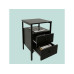 relaxdays Nachttisch 40 x 61 cm, Schwarz relaxdays Nachttisch 40 x 61 cm, Schwarz