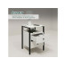 relaxdays Nachttisch 40 x 61 cm, Weiss/Schwarz relaxdays Nachttisch 40 x 61 cm, Weiss/Schwarz