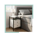 relaxdays Nachttisch 40 x 61 cm, Weiss/Schwarz relaxdays Nachttisch 40 x 61 cm, Weiss/Schwarz