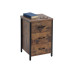 relaxdays Nachttisch 40 x 60 cm, Schwarz/Braun relaxdays Nachttisch 40 x 60 cm, Schwarz/Braun