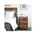 relaxdays Nachttisch 40 x 60 cm, Schwarz/Braun relaxdays Nachttisch 40 x 60 cm, Schwarz/Braun