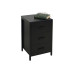 relaxdays Nachttisch 40 x 60 cm, Schwarz relaxdays Nachttisch 40 x 60 cm, Schwarz