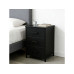 relaxdays Nachttisch 40 x 60 cm, Schwarz relaxdays Nachttisch 40 x 60 cm, Schwarz