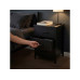relaxdays Nachttisch 40 x 60 cm, Schwarz relaxdays Nachttisch 40 x 60 cm, Schwarz