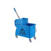 relaxdays Reinigungswagen 22 l, Blau/Silber