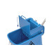 relaxdays Reinigungswagen 22 l, Blau/Silber
