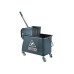 relaxdays Reinigungswagen 22 l, Silber/Grau/Weiss