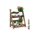 relaxdays Pflanzentreppe Holz Dunkelbraun klappbar relaxdays Pflanzentreppe Holz Dunkelbraun klappbar