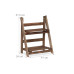 relaxdays Pflanzentreppe Holz Dunkelbraun klappbar relaxdays Pflanzentreppe Holz Dunkelbraun klappbar
