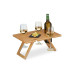 relaxdays Picknick Weintisch Hellbraun relaxdays Picknick Weintisch Hellbraun