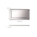 relaxdays Servierplatte Silber relaxdays Servierplatte Silber