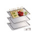 relaxdays Servierplatte Silber