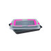 relaxdays Backblech mit Deckel Carbon-Stahl Kunststoff Pink relaxdays Backblech mit Deckel Carbon-Stahl Kunststoff Pink